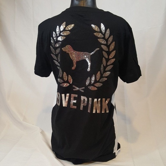 PINK Victoria's Secret Tops - VS Pink Bling Tee Af14 PINK Victoria's Secret Tops - VS Pink Bling Tee Af14